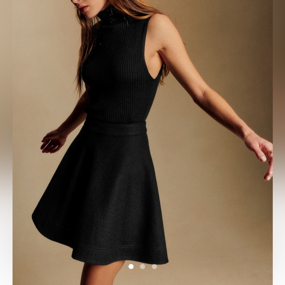 Sezane Armelie Skirt Black - Size 4